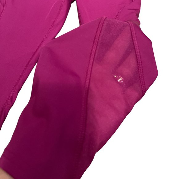 ALL IN MOTION Leggings Sz XL Fuchsia Pink Pockets Sheer Panels - Picture 7 of 12